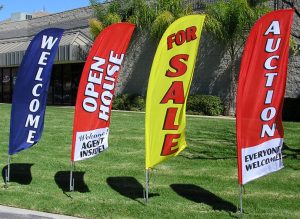 Flag Signs for Open House & Promotions