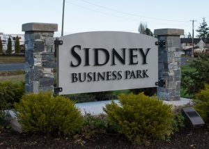 Business Park Stone Monument Sign