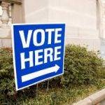 Voting Assistance Navigation Temporary Sign