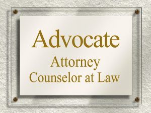 Custom Attorney Office Plaque Sign