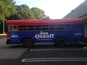 Custom Bus Wrap for Political Campaign